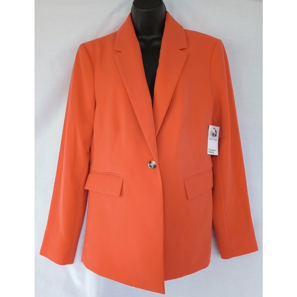 Nine West Bright Orange Blazer